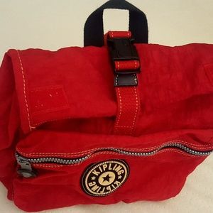NEW, no tags, Kipling Lunch back pack. RED